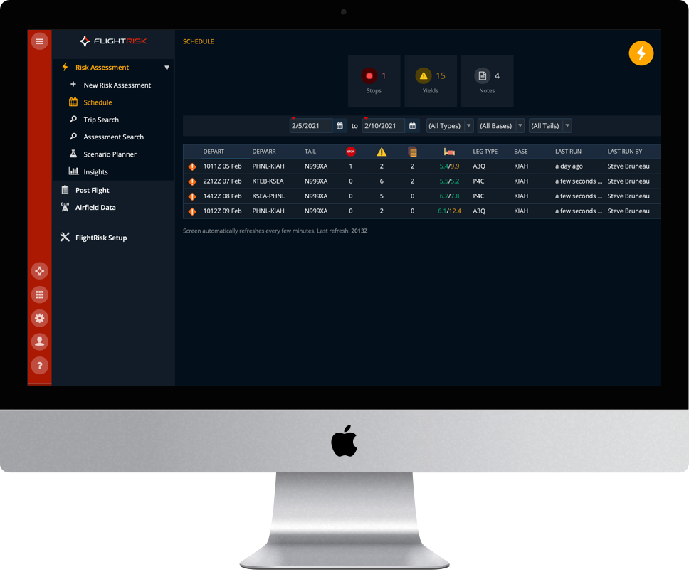 FlightRisk Desktop Demo
