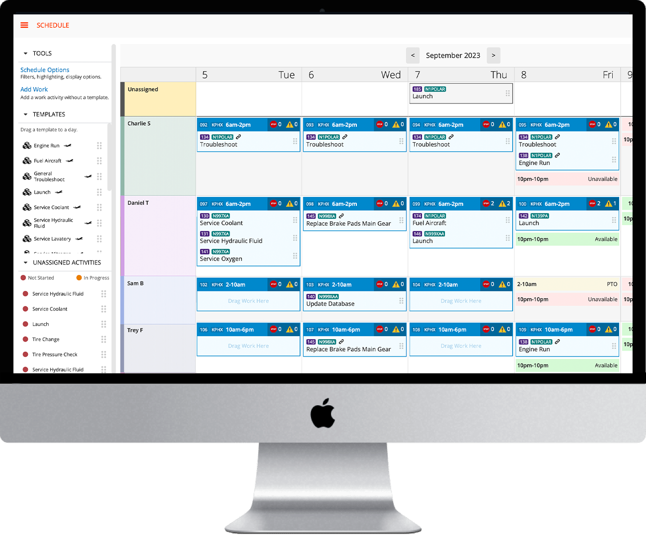 Ejemplo de programación de GroundRisk